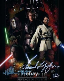 Samuel L Jackson Ewan McGregor Portman Signed 8x10 Photo autographed + COA