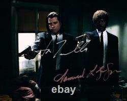 Samuel L Jackson John Travolta 8x10 signed Photo autographed Picture + COA