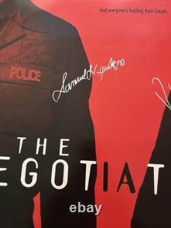 Samuel L Jackson Kevin Spacey The Negotiator Signed Poster Autographed BAS 27X40