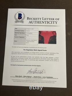 Samuel L Jackson Kevin Spacey The Negotiator Signed Poster Autographed BAS 27X40