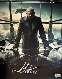 Samuel L. Jackson Signed 11x14 Nick Fury Avengers SHIELD Photo Beckett Witnessed