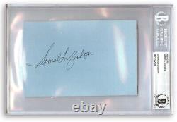 Samuel L. Jackson Signed Autographed Index Card Pulp Fiction Avengers BAS 2931