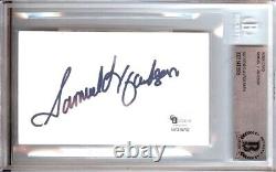 Samuel L. Jackson Signed Autographed Index Card Pulp Fiction Beckett BAS Encased