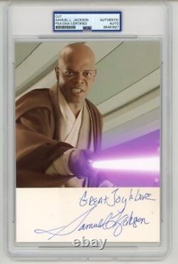 Samuel L. Jackson Signed Autographed Jedi Master Mace Windu Star Wars PSA DNA