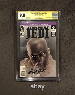 Samuel L Jackson Signed Autographed Star Wars Jedi Mace Windu Comic CGC 9.8