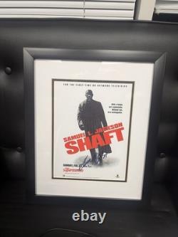 Samuel L. Jackson Signed Shaft 11x14 Poster Framed Beckett COA BAS Autograph