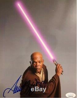Samuel L Jackson Signed Star Wars 8x10 Autograph JSA Authenticated