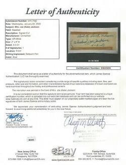 Shoeless Joe Jackson 4-2-51 Signed Cut Autograph By Wife Katy Jsa Certified