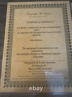 Signed ALAN JACKSON Autographed 8x10 Color Photo Country Icon Dual COAs