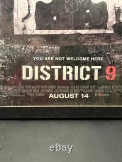 Signed District 9 Movie Poster Framed Autographed Neill Blomkamp Peter Jackson