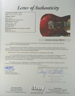 Signed Helmet Band Autographed Jackson Guitar Certified Authentic Jsa # Bb02334