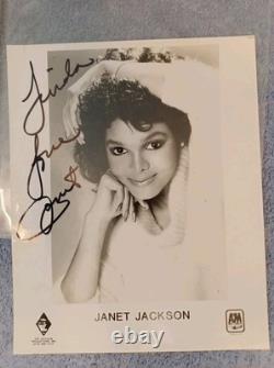 Signed Janet Jackson Rare Promotional Print to Linda Janet Jackson Autograph