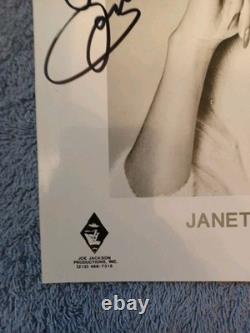 Signed Janet Jackson Rare Promotional Print to Linda Janet Jackson Autograph