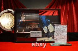Signed MICHAEL JACKSON Autograph LETTER, Global Authentics COA, UACC, FRAME, DVD