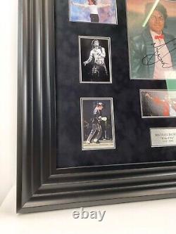 Signed Michael Jackson Bespoke Framed Display (60x68cm)