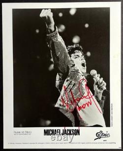 Signed photo of Michael Jackson 1988