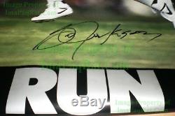 Signed with COA NIKE Poster Bo Jackson Hit & Run Raiders with Foil Label