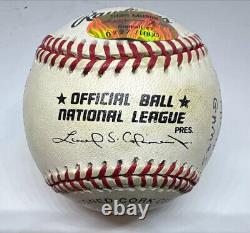 Stan Musial Signed Autographed Stat Ball. Reggie Jackson