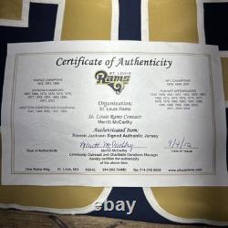 Steven Jackson Signed/Autographed Nike With Coa From RAMS NFL stitch Jersey #39