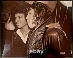 Steven Tyler Aerosmith Signed Autographed 11x14 Photo Psa Coa Michael Jackson I