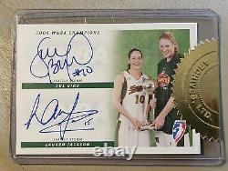Sue Bird/Lauren Jackson 2005 Rittenhouse WNBA Dual Autograph Auto Seattle Storm