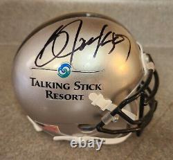 Super Rare BO JACKSON Signed Autographed Talking Stick Resort Casino Mini Helmet