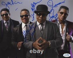 THE JACKSONS signed Autographed 8X10 PHOTO Jackson 5 BAND Jermaine Tito ACOA COA