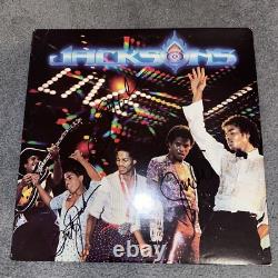 The Jackson 5 AUTOGRAPH SIGNED Jackie, Marlon, Tito Jackson VERY RARE Vinyl