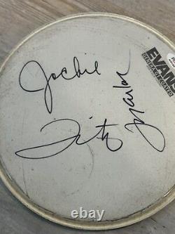 The Jackson 5 Autograph Drumhead Signed by Jackie, Tito, Marlon Jackson PSA