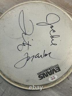 The Jackson 5 Autograph Drumhead Signed by Jackie, Tito, Marlon Jackson PSA