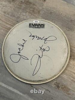 The Jackson 5 Autograph Drumhead Signed by Jackie, Tito, Marlon Jackson PSA