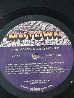 The Jackson 5 Autograph Signed Record Album Motown Greatest Hits PSA Authentic