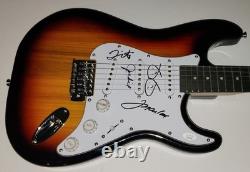 The Jackson 5 Signed Autographed Electric Guitar Marlon Tito Jackie Jermaine JSA