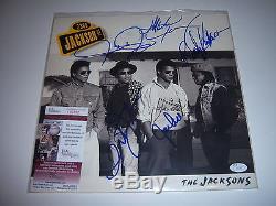 The Jackson Five Jermaine, Tito, Marlon, Jackie, Randy Jsa Signed Lp Record Album