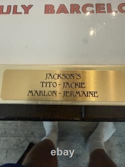 The Jacksons JSA Certified Signed Autographed Framed Concert Poster Barcelona