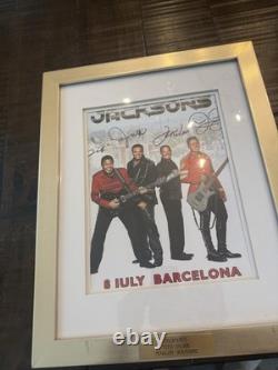 The Jacksons JSA Certified Signed Autographed Framed Concert Poster Barcelona