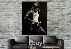 The King of Pop Michael Jackson Artist Signed Canvas Giclée Painting 16 x 20