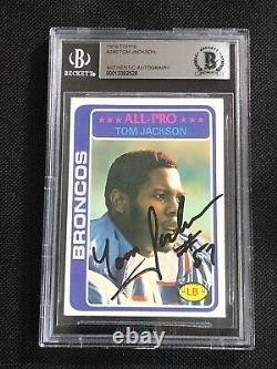 Tom Jackson 1978 Topps Rookie Signed Autographed Card #240 Beckett Bas Authentic