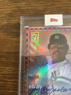 Topps project 70 Reggie Jackson by Claw Money Player signed Rainbow Foil 45/70
