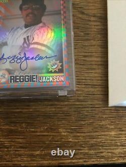 Topps project 70 Reggie Jackson by Claw Money Player signed Rainbow Foil 45/70