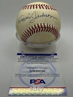 Travis Jackson New York Giants Signed Autograph OMLB Baseball PSA DNA 26