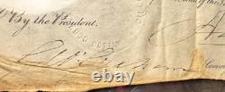 US President Andrew Jackson SIGNED Document Beckett Authentic