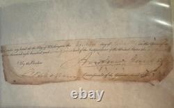 US President Andrew Jackson SIGNED Document Beckett Authentic