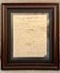 US President Andrew Jackson Signed Autograph Letter ALS 1844 PSA Auth Framed