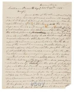 US President Andrew Jackson Signed Autograph Letter ALS 1844 PSA Auth Framed US President Andrew Jackson Signed Autograph Letter ALS 1844 PSA Auth Framed