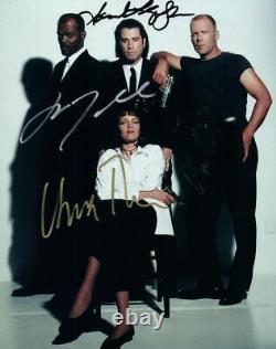 Uma Thurman Willis Travolta Jackson signed 8x10 Picture autographed photopic COA