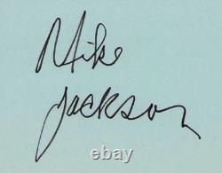 Very Young Michael Jackson Early Mike Jackson Signed Page POP Autograph LOA