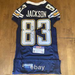 Vincent Jackson Signed Autographed Game / Team Issued Chargers JerseyPSA