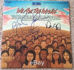 WE ARE THE WORLD SIGNED WithPROOF STEVIE WONDER BILLY JOEL No MICHAEL JACKSON 5