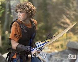 Walker Scobell Signed Autographed Percy Jackson 8x10 Photo BAS Beckett COA